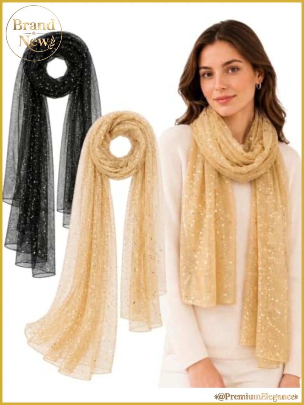 Sequin Scarf Shawl Wrap Set Sparkly Evening Wedding Rave
